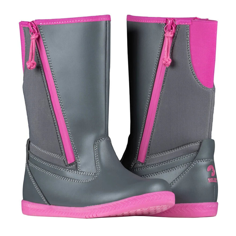 Billy Footwear BK21323-020 Kids 8 Gray Pink Water Resistant Rain Boots JOBB1564